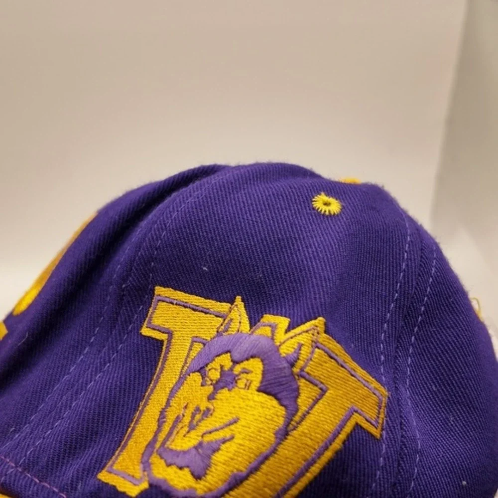 Vintage Clutch Washington Huskies Hat Snapback Cap Purple Gold Made in USA - Picture 2 of 6